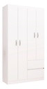 Closet Armario Lisboa 4 Puertas 183 cm * 98,5 cm Blanco