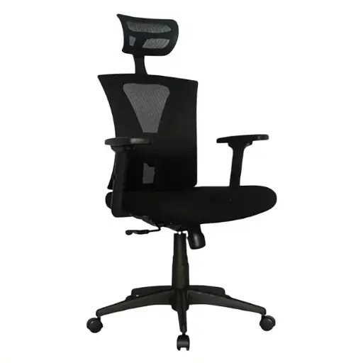 Silla oficina niza escritorio con soporte lumbar y brazos ajustables en altura ZEYRUM COLOMBIA