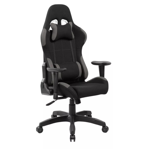 [100066] SILLA GAMER GRIS EN TELA PAÑO